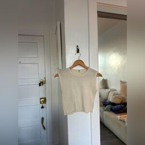 OZMA TASI CROP(Regen Silk Noil Jersey)Natural